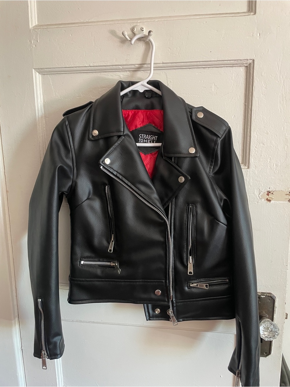 Straight to Hell Vegan Leather Jacket
